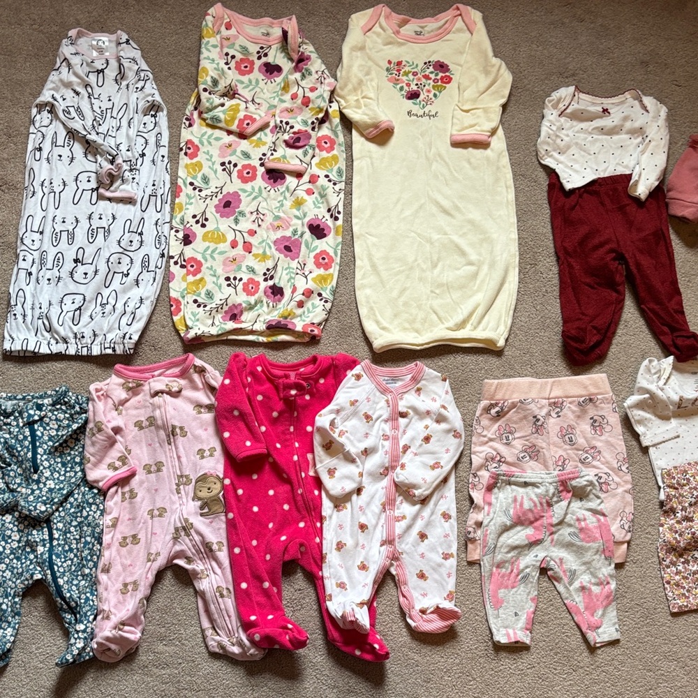 Long sleeve Warm Winter Newborn Girl Bundle